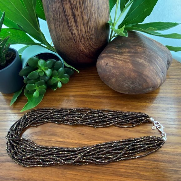 Silpada Bronze Beaded Necklace - Picture 7 of 13